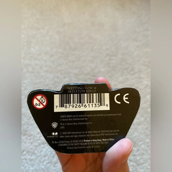 Vintage Rare Tim Burton The Corpses Bride collector wedding ring set. - Picture 14 of 15